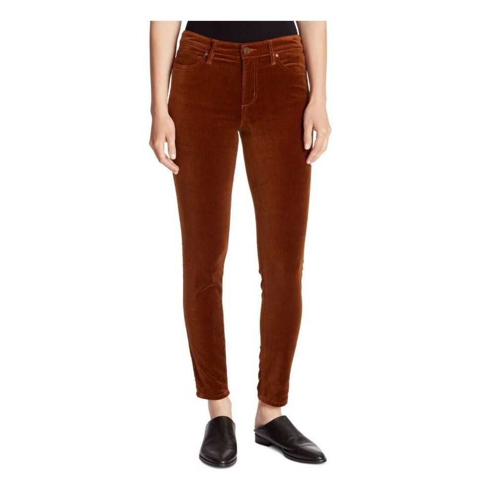 ELLA MOSS Women's Midrise Skinny Saddle Brown Stretch Pants Size 29